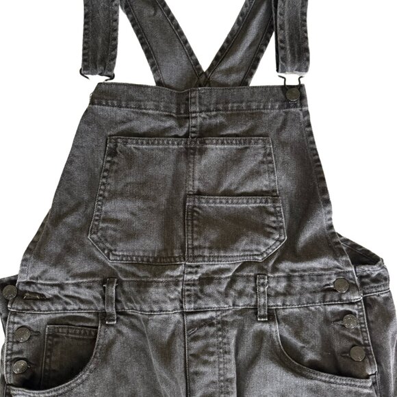 FREE PEOPLE X WE THE FREE Ziggy Straight Leg Overall in Mineral Black | Size L - Picture 6 of 15